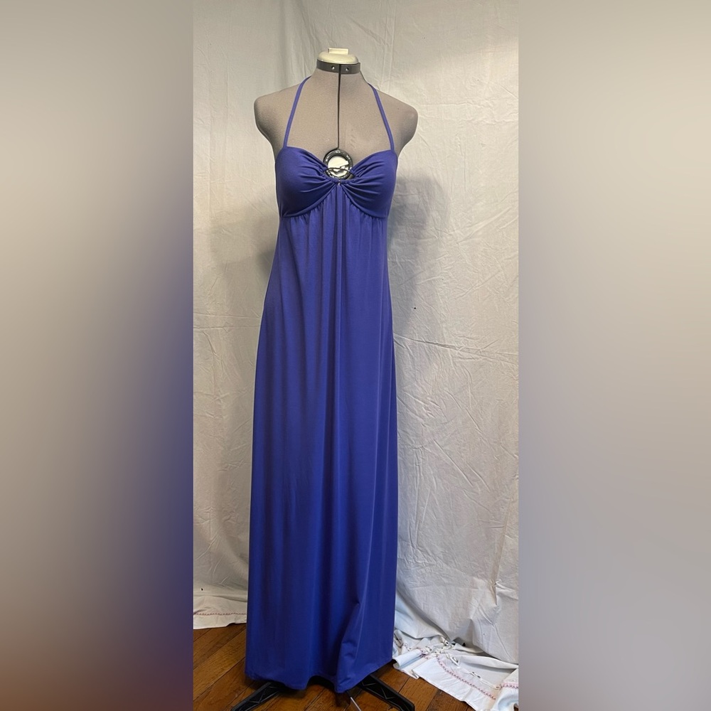 Cobalt blue maxi halter